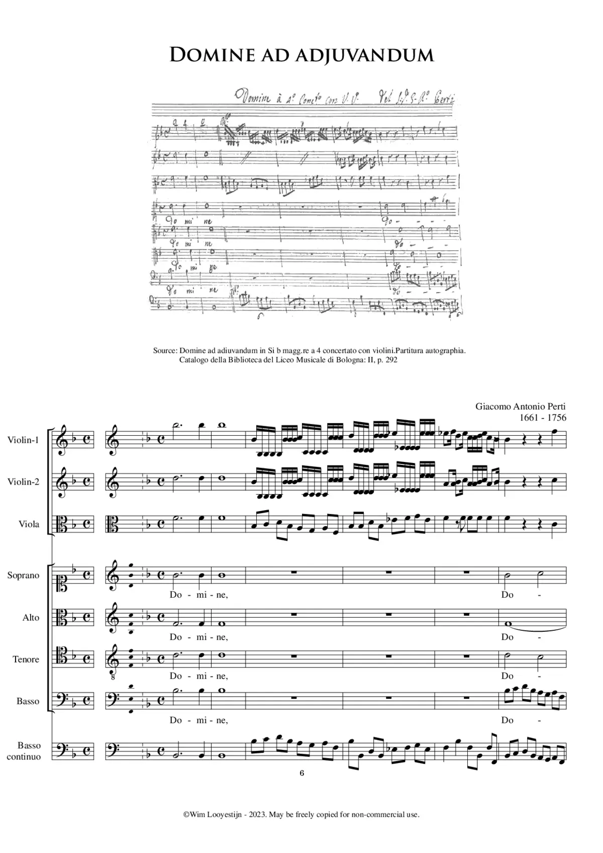 Domine ad adjuvandum me festina - Page 1