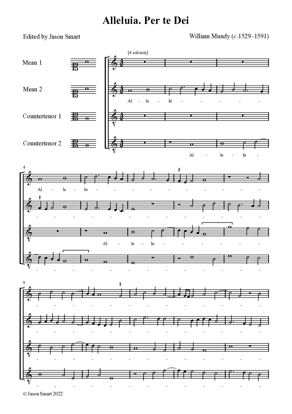 Alleluia. Per te Dei - Page 1