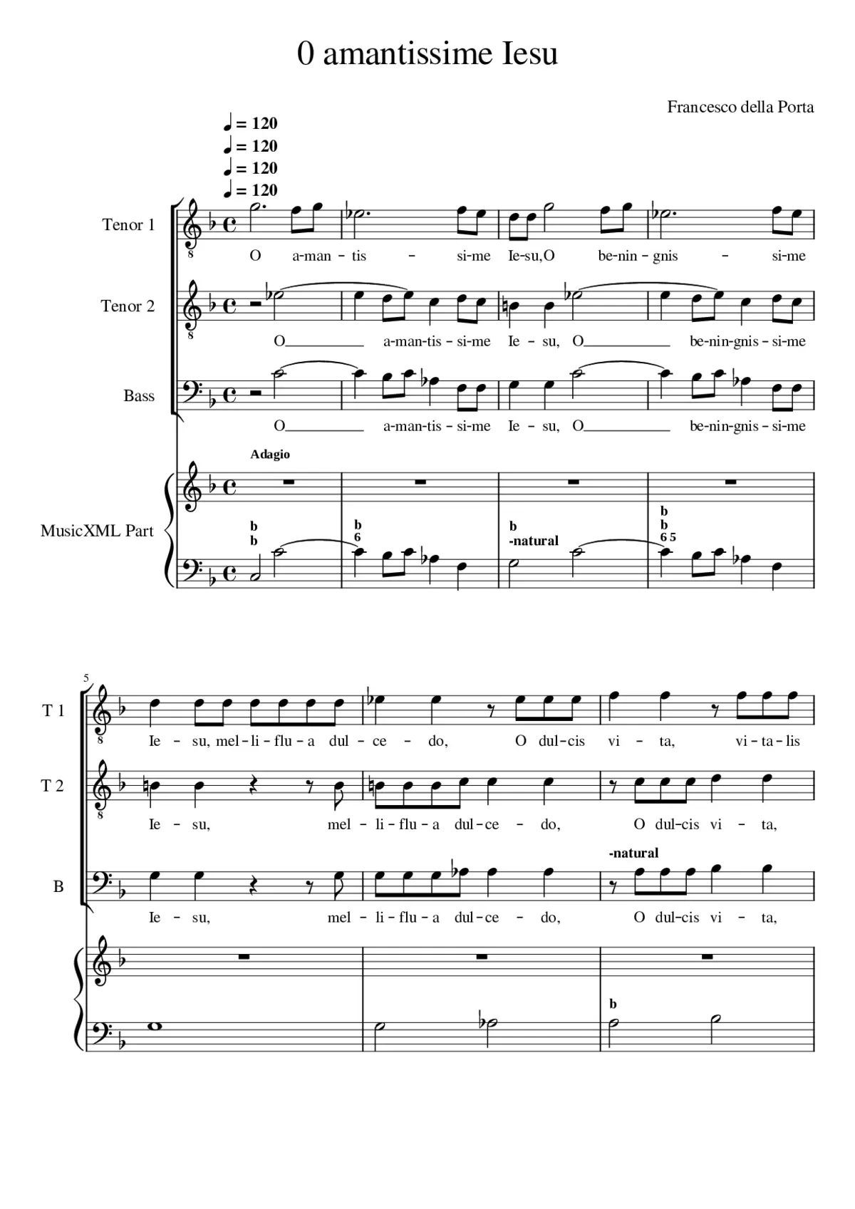 O amantissime Iesu - Page 1