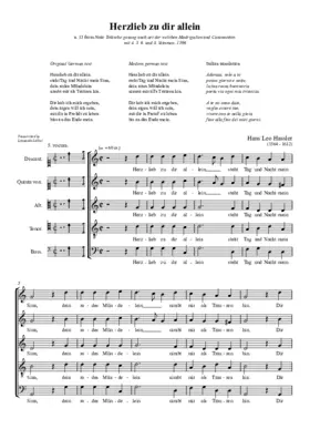 Herzlieb zu dir allein