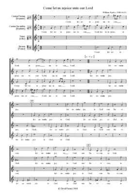 Come let us rejoice unto our Lord