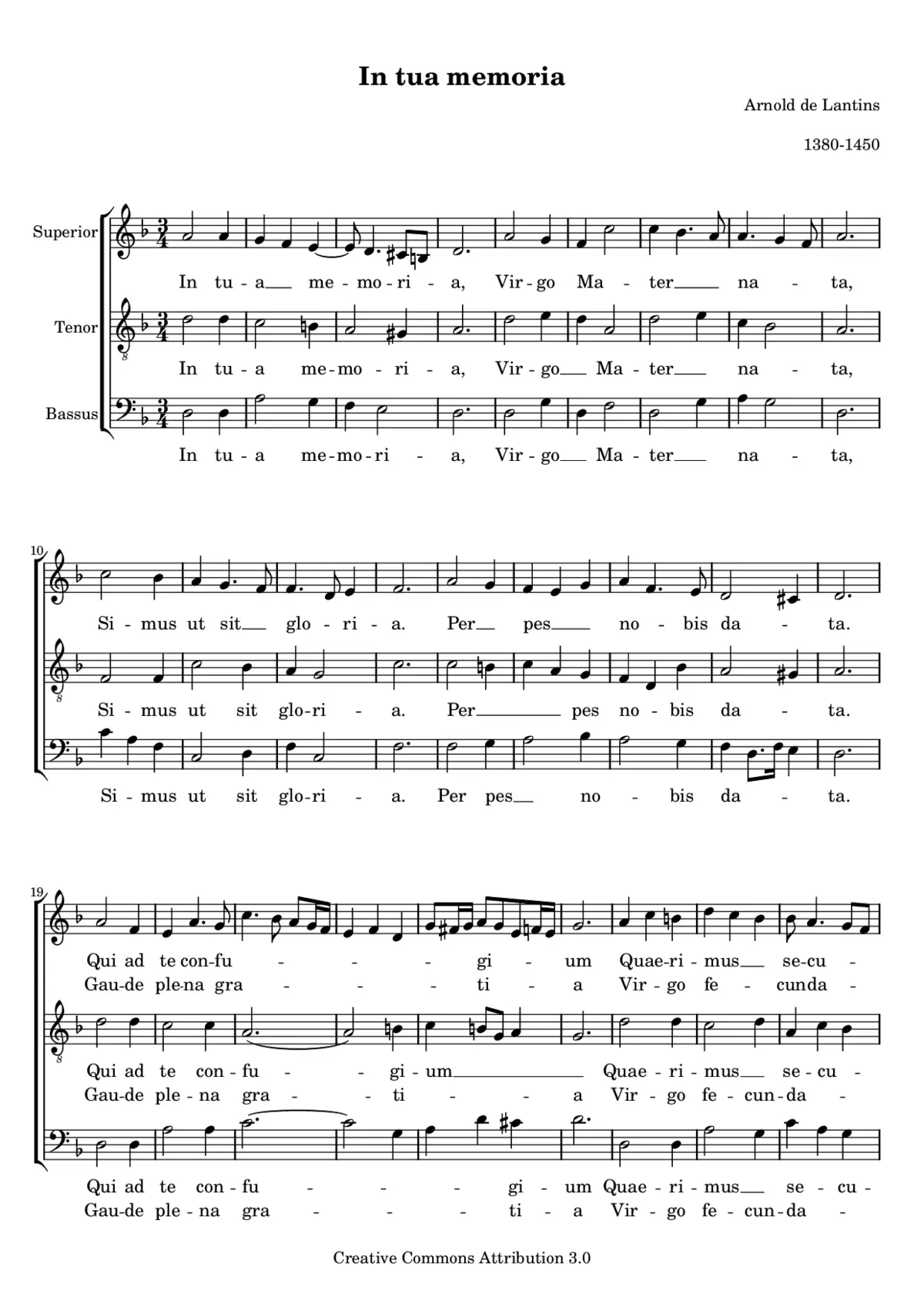 In tua memoria - Page 1