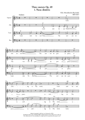 Three Motets, Op. 69