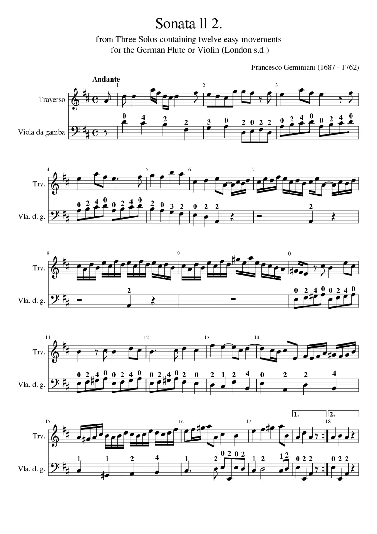 Sonata 2 - Page 1