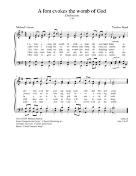 A font evokes the womb of God