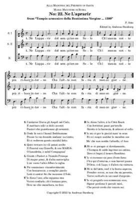 Ne L'apparir del sempiterno Sole