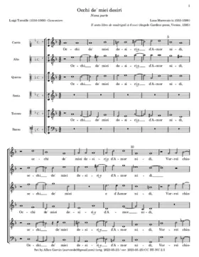 Occhi de' miei desiri