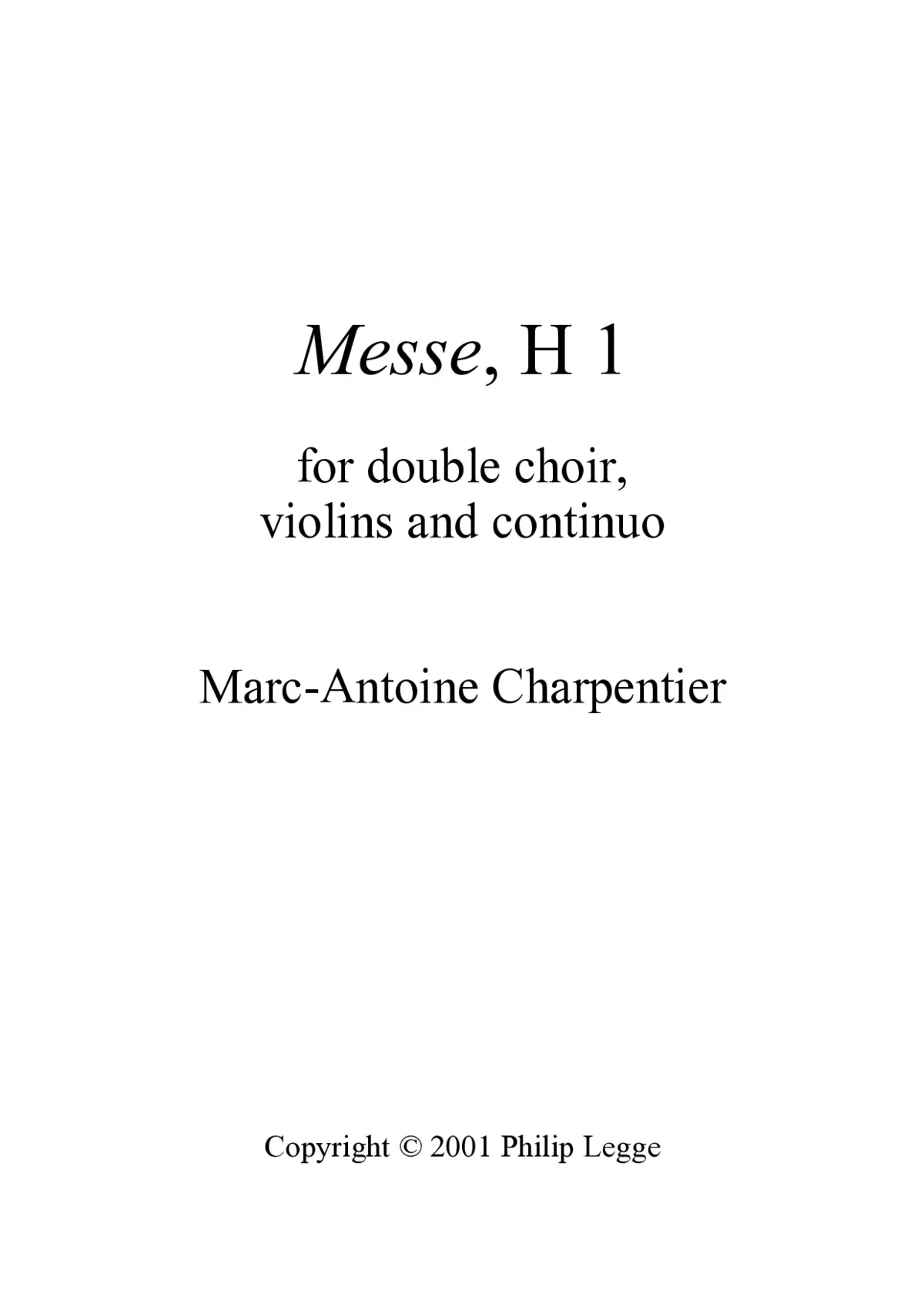 Messe, H 1 - Page 1