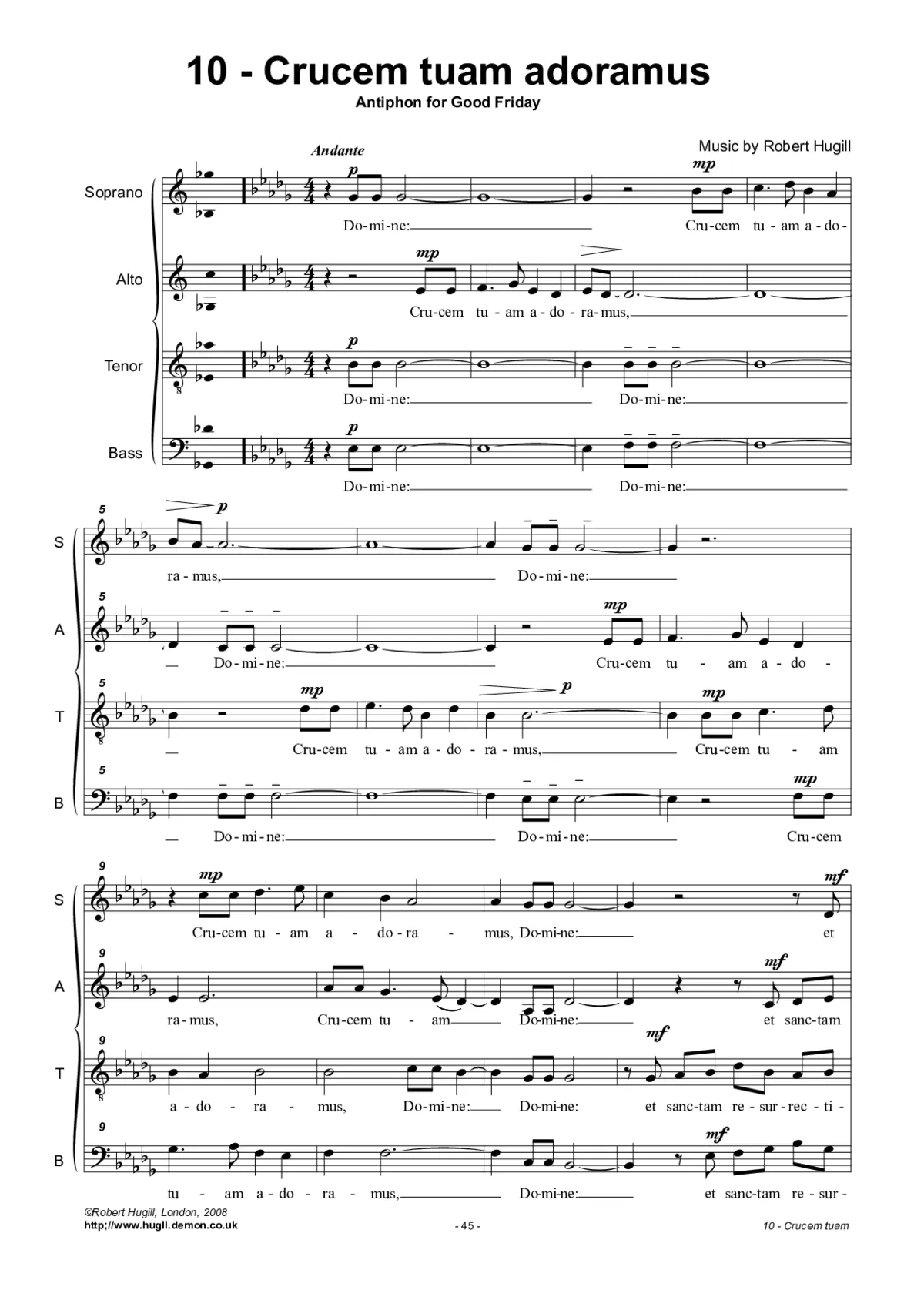 Crucem tuam adoramus - Page 1