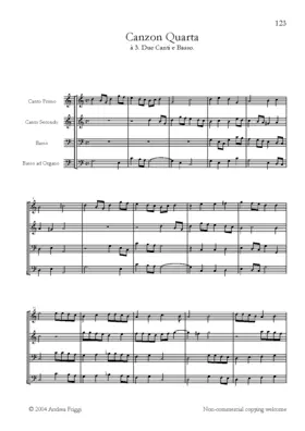 Canzon à due canti e basso