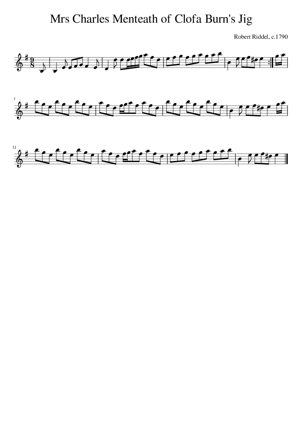 Mrs Charles Menteath of Clofa Burn's Jig - Page 1