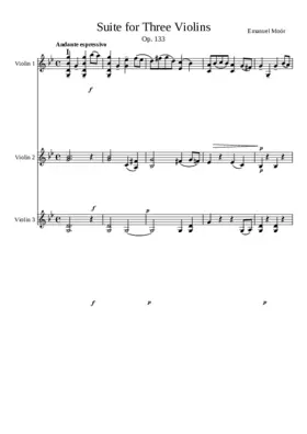 Suite for 3 Violins Op.133