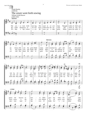 The sower went forth sowing