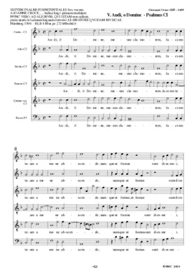 Audi, o Domine, meum clamorem (Psalm 101)