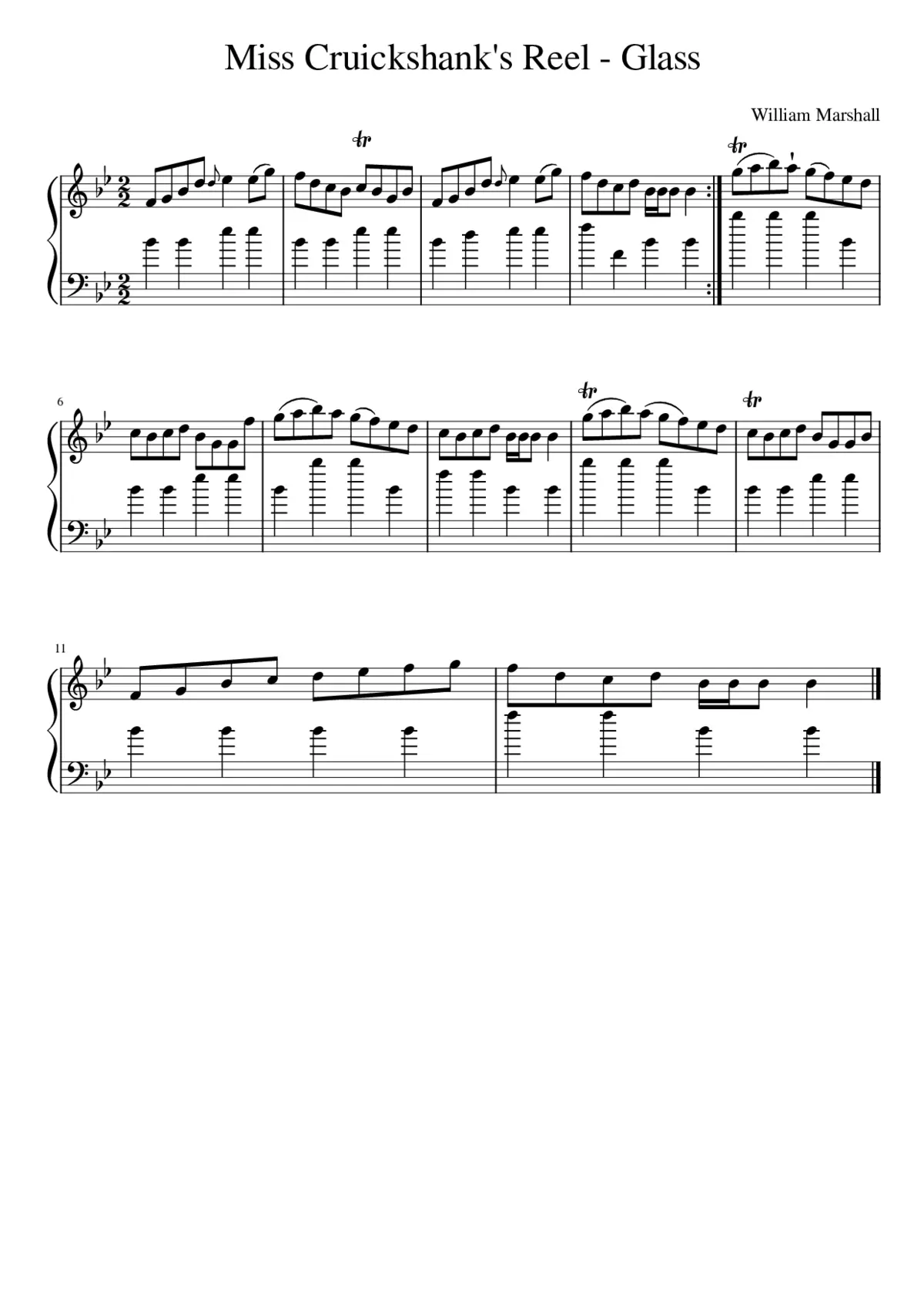 Miss Cruickshank's Reel - Glass - Page 1