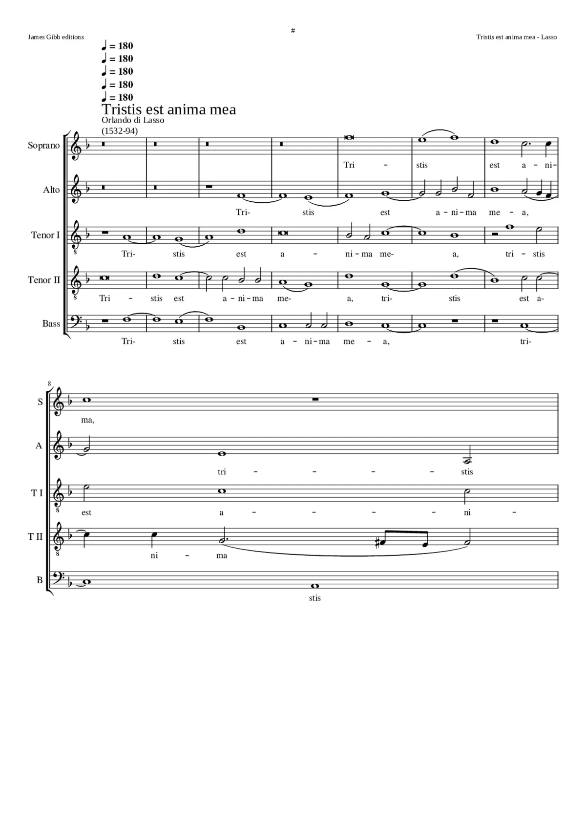 Tristis est anima mea - Page 1