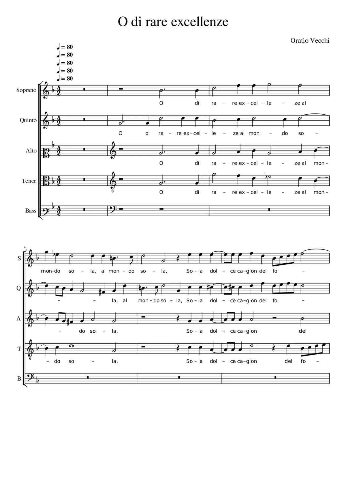 O di rare excellenze - Page 1