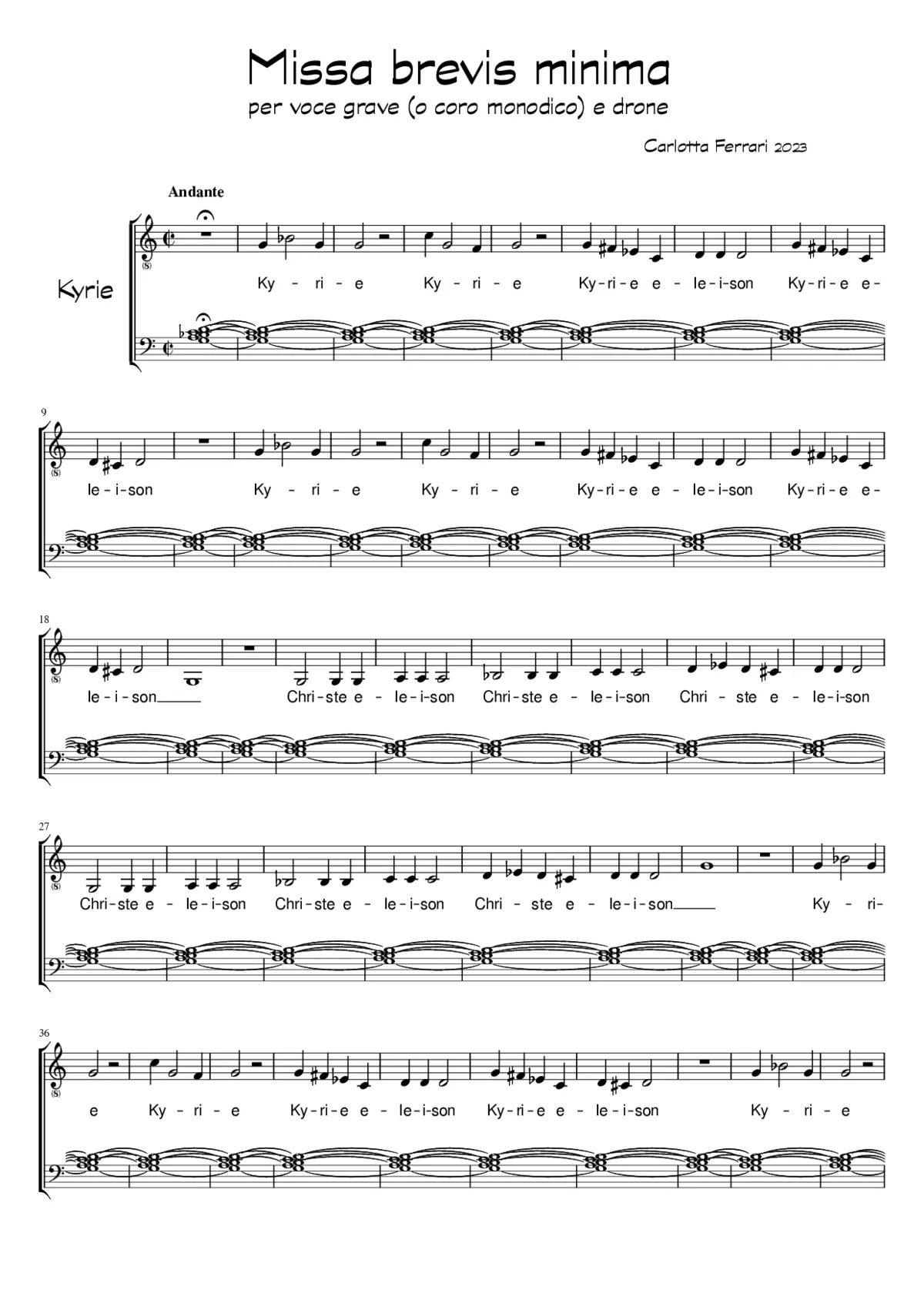 Missa brevis minima - Page 1