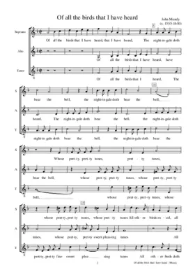 Of all the birds that I have heard