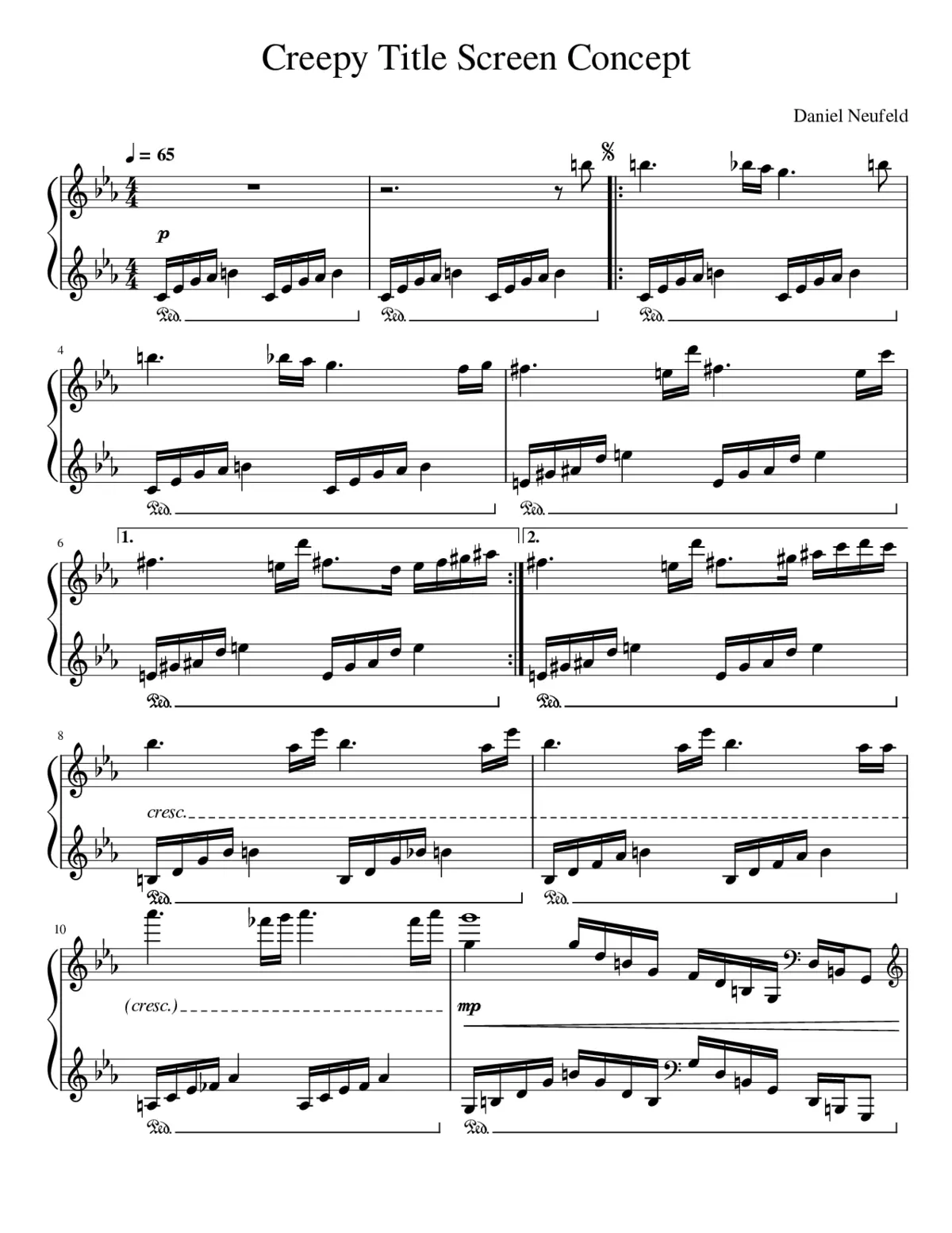 Creepy Title Theme Concept - Page 1