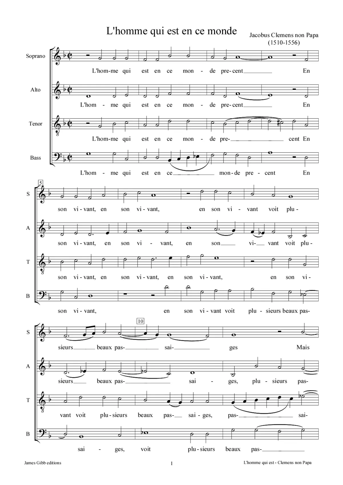 L'Homme qui est en ce monde precent - Page 1