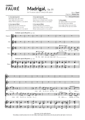 Madrigal, Op. 35