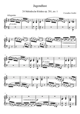 24 Melodische Etüden in allen Dur- und Moll-Tonarten