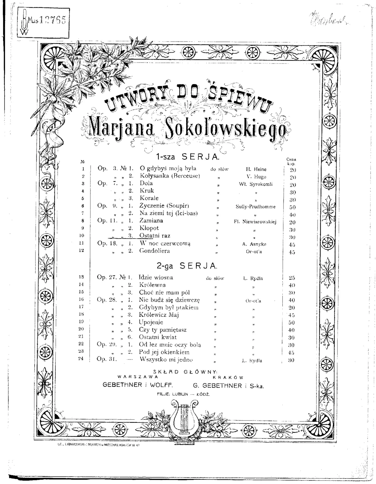 3 Pieśni - Page 1