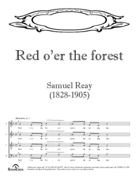 Red o'er the forest