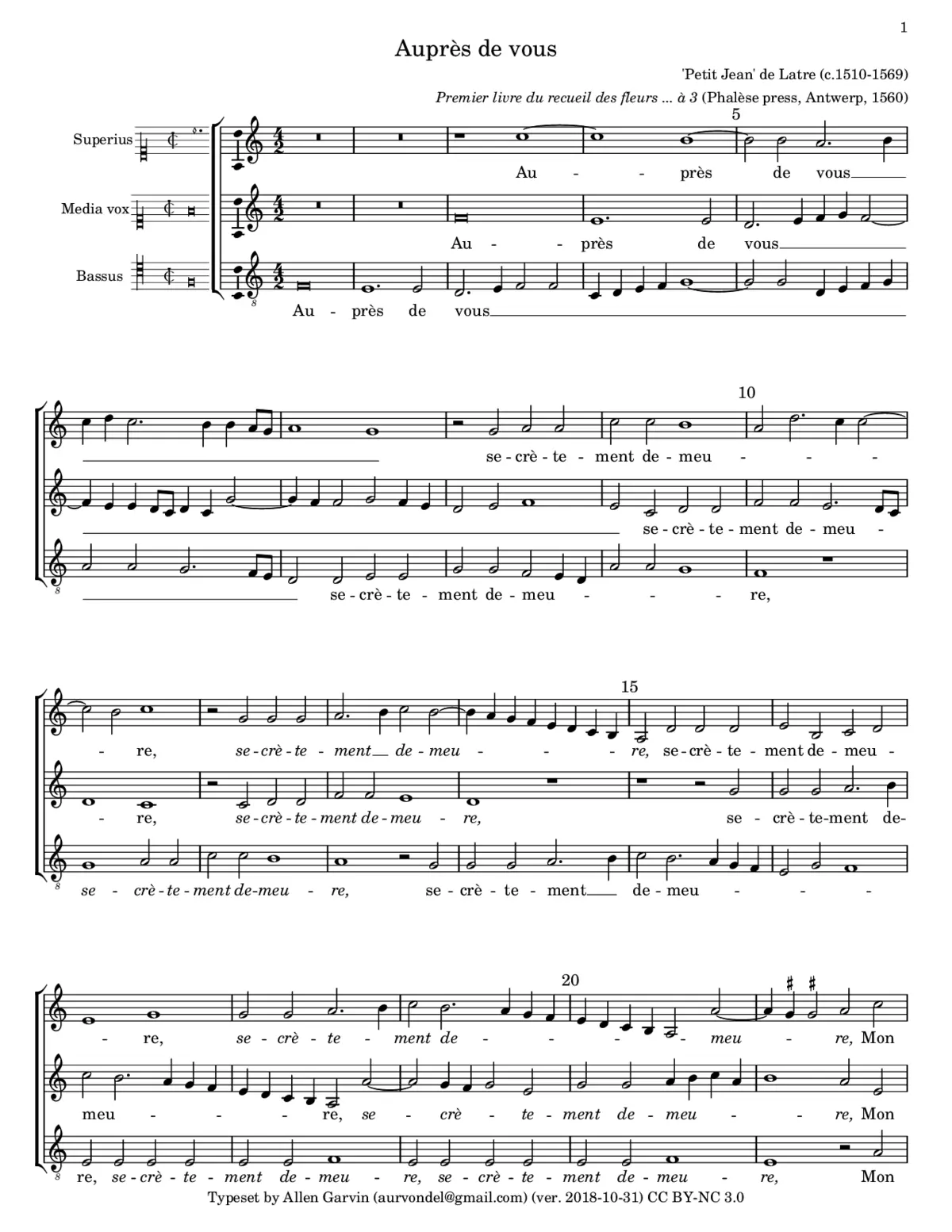Aupres de vous - Page 1