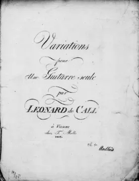 Variations pour une Guitarre seule