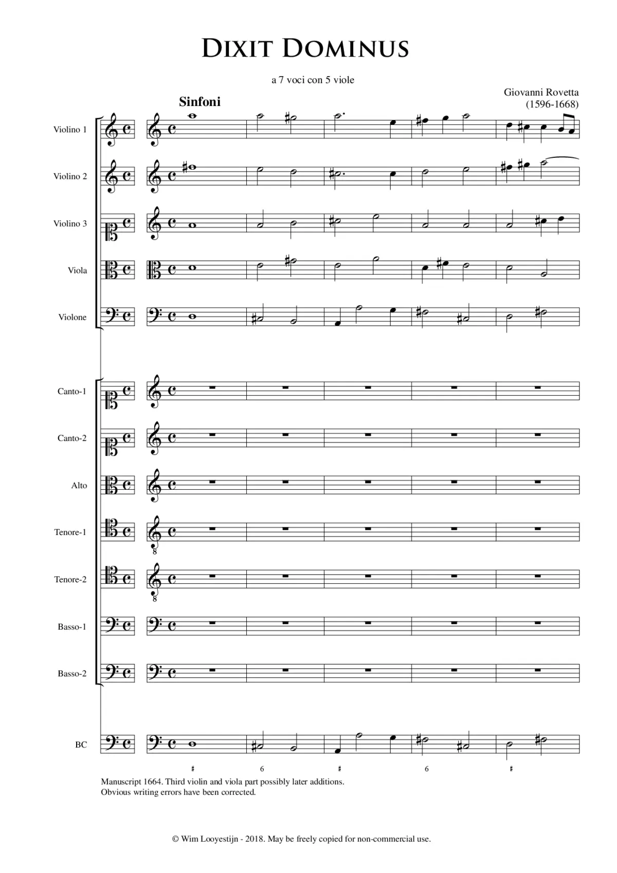 Dixit Dominus a 7 - Page 1