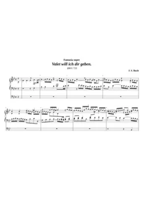 Fantasia super 'Valet will ich dir geben' BWV 735
