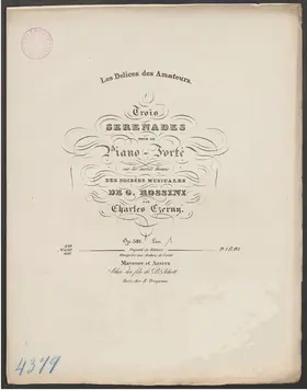 3 Serenades on Themes of Rossini