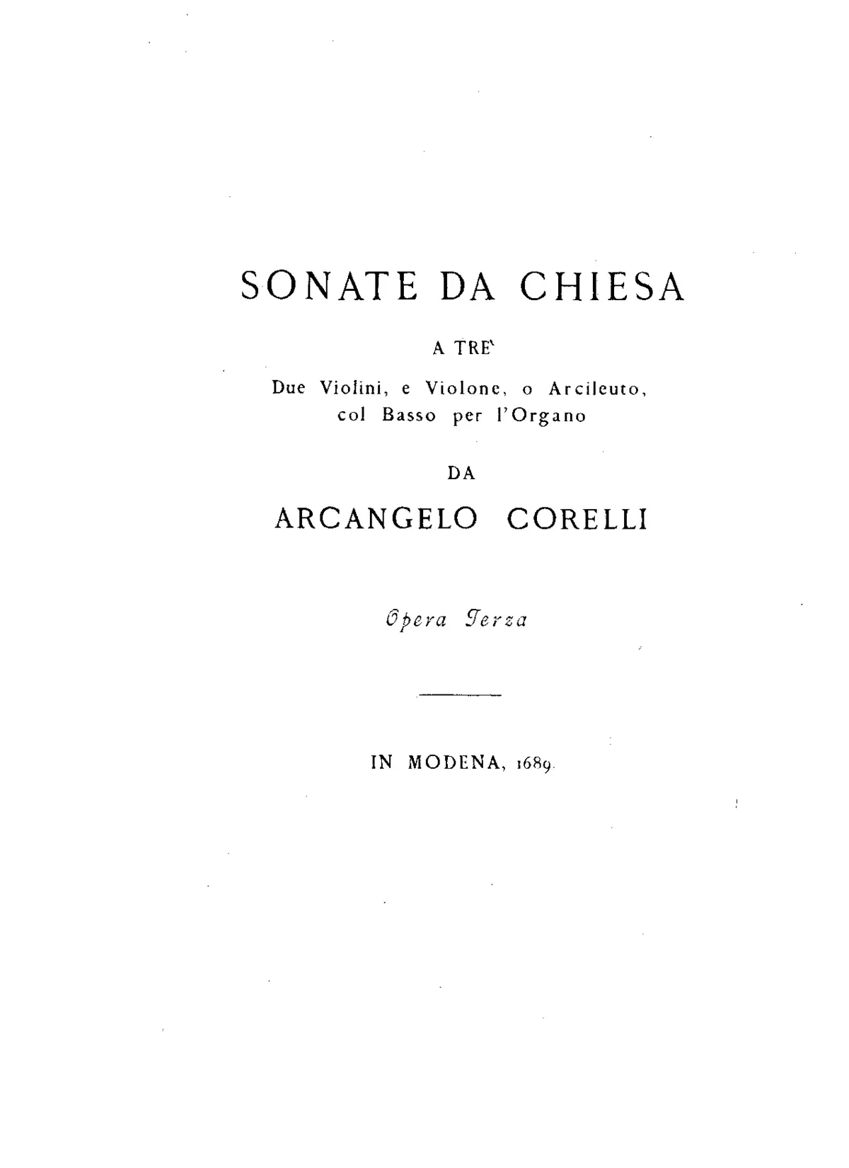 Trio Sonata in E minor, Op.3 No.7 - Page 1