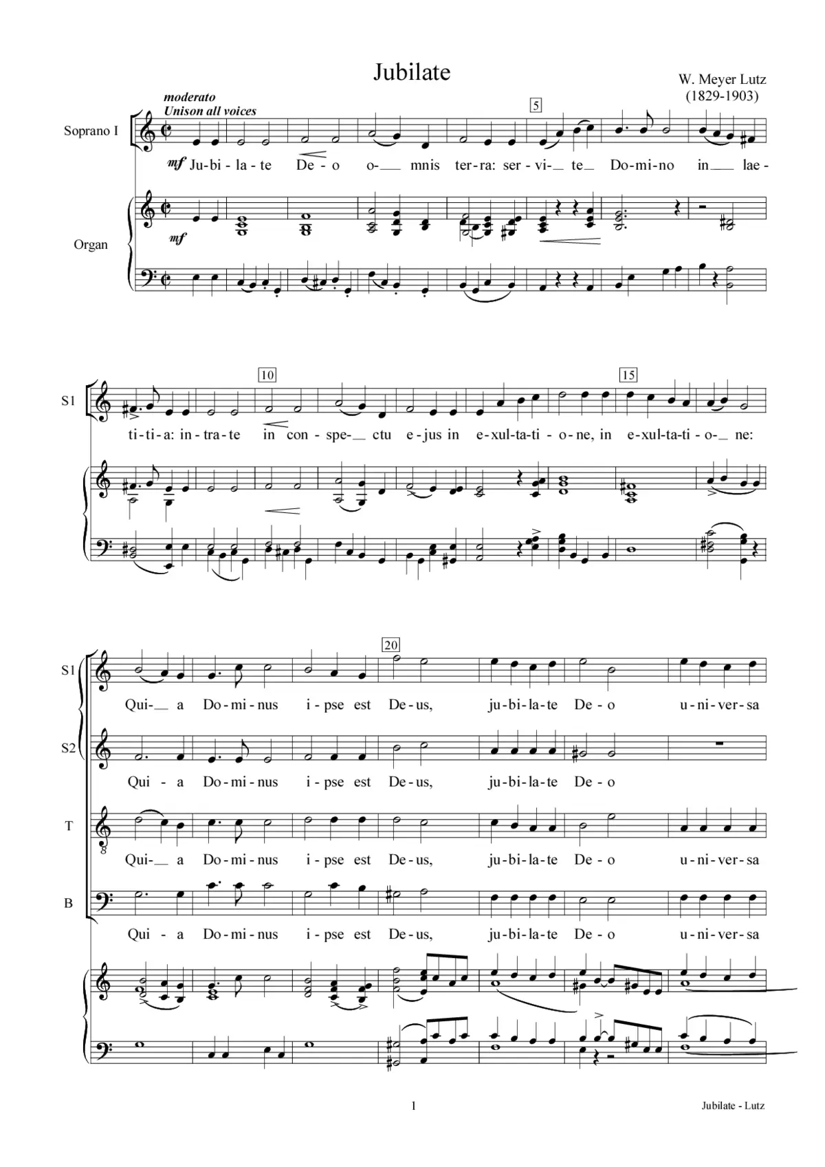 Jubilate - Page 1