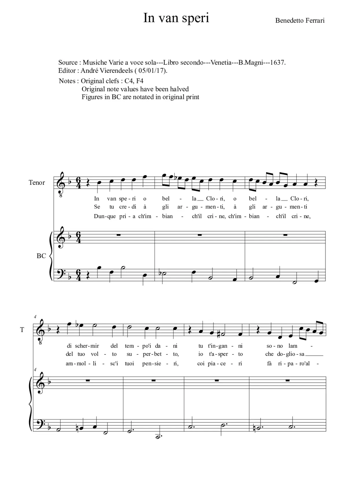 In van speri - Page 1