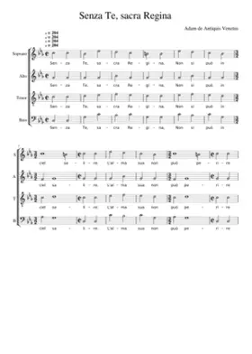 Senza Te sacra Regina