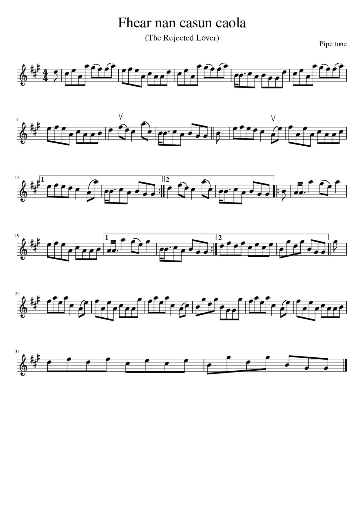 Fhear nan casun caola - Page 1