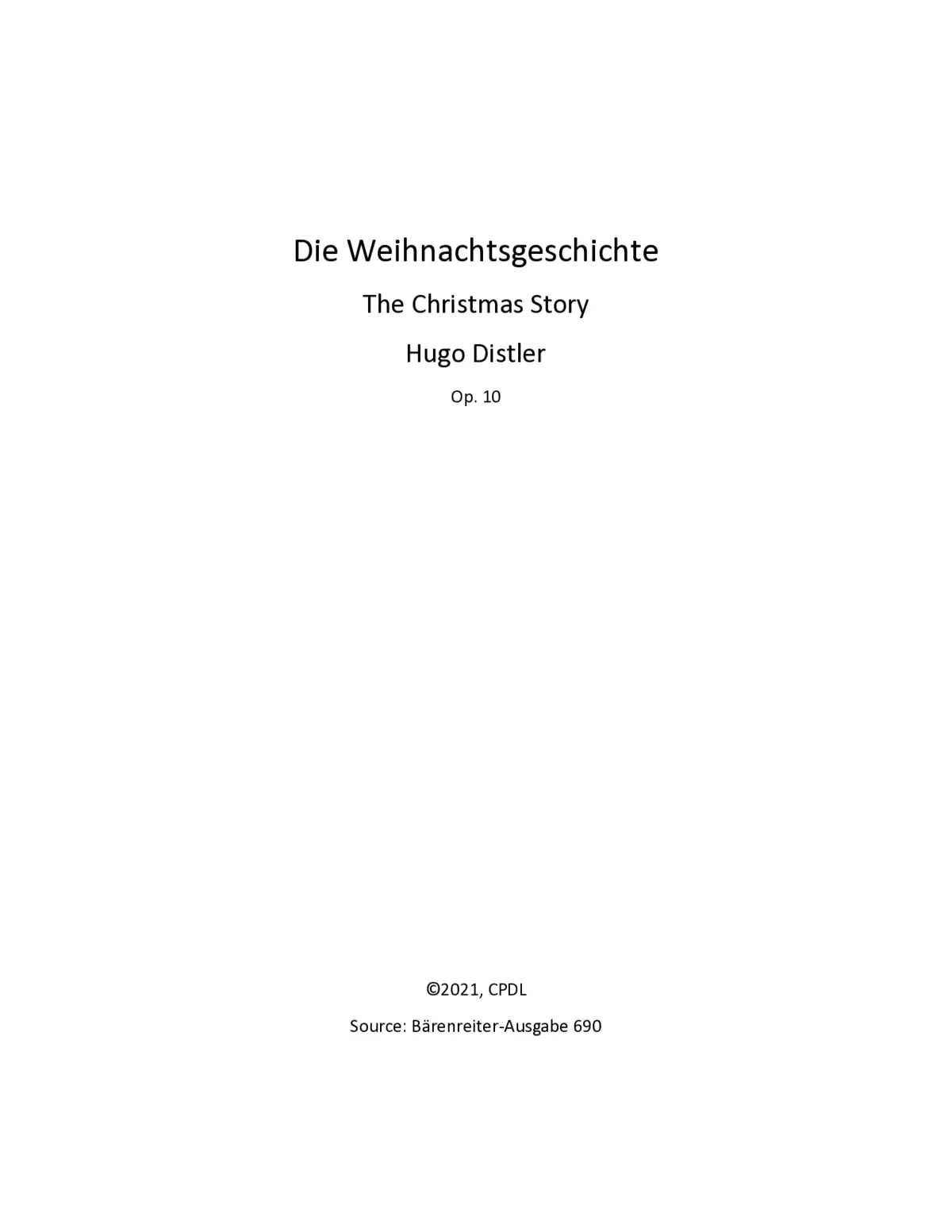 Die Weihnachtsgeschichte - Page 1