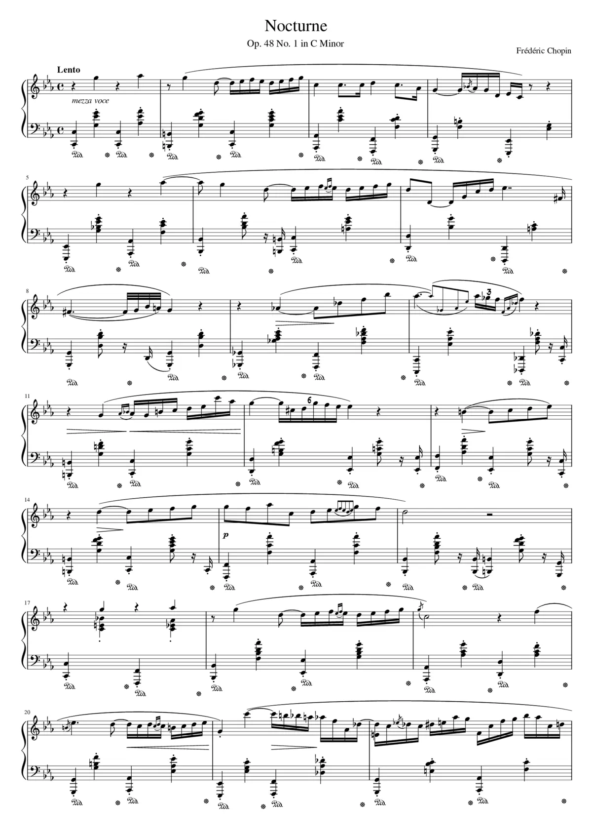 Nocturnes Op.48 - Page 1