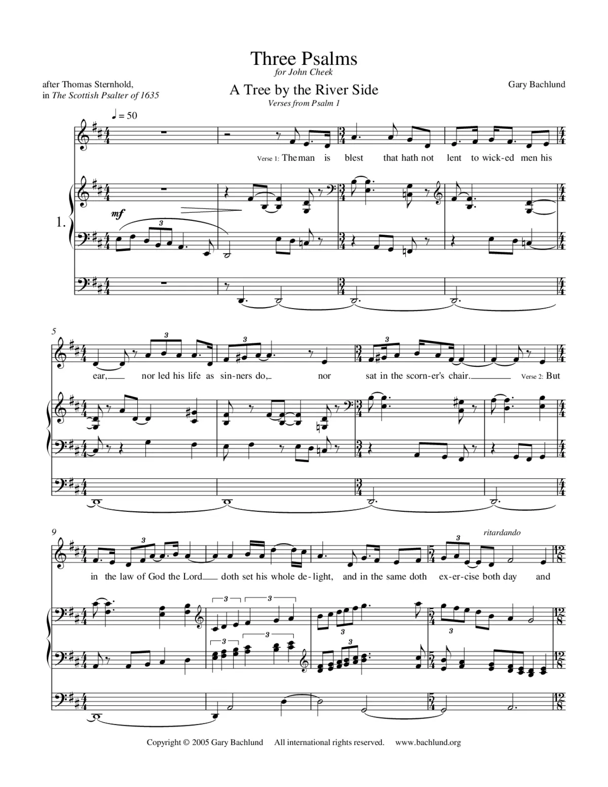 Three Psalms - Page 1