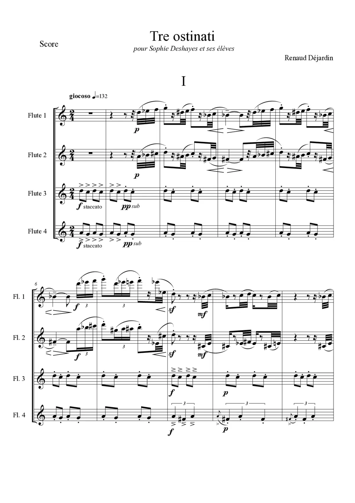Tre Ostinati - Page 1