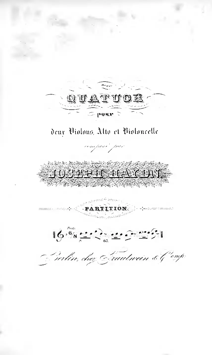 String Quartet in F major - Page 1