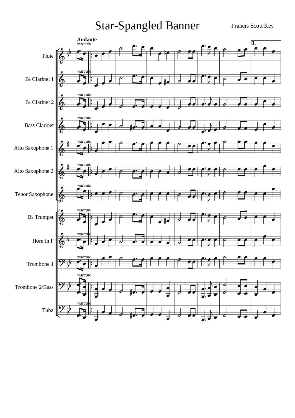 the star-spangled banner - Page 1