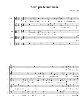 Ardo per te mio bene