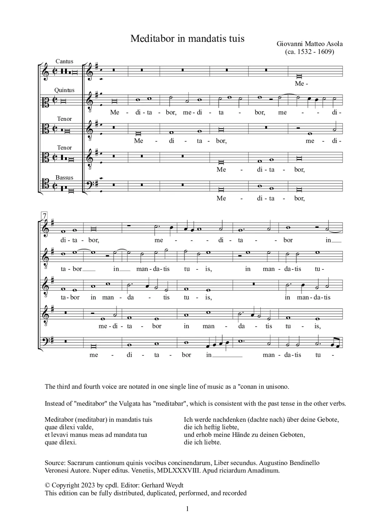 Meditabor in mandatis tuis - Page 1