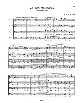 3 Männerchöre nach Heinrich Heine, Op.10