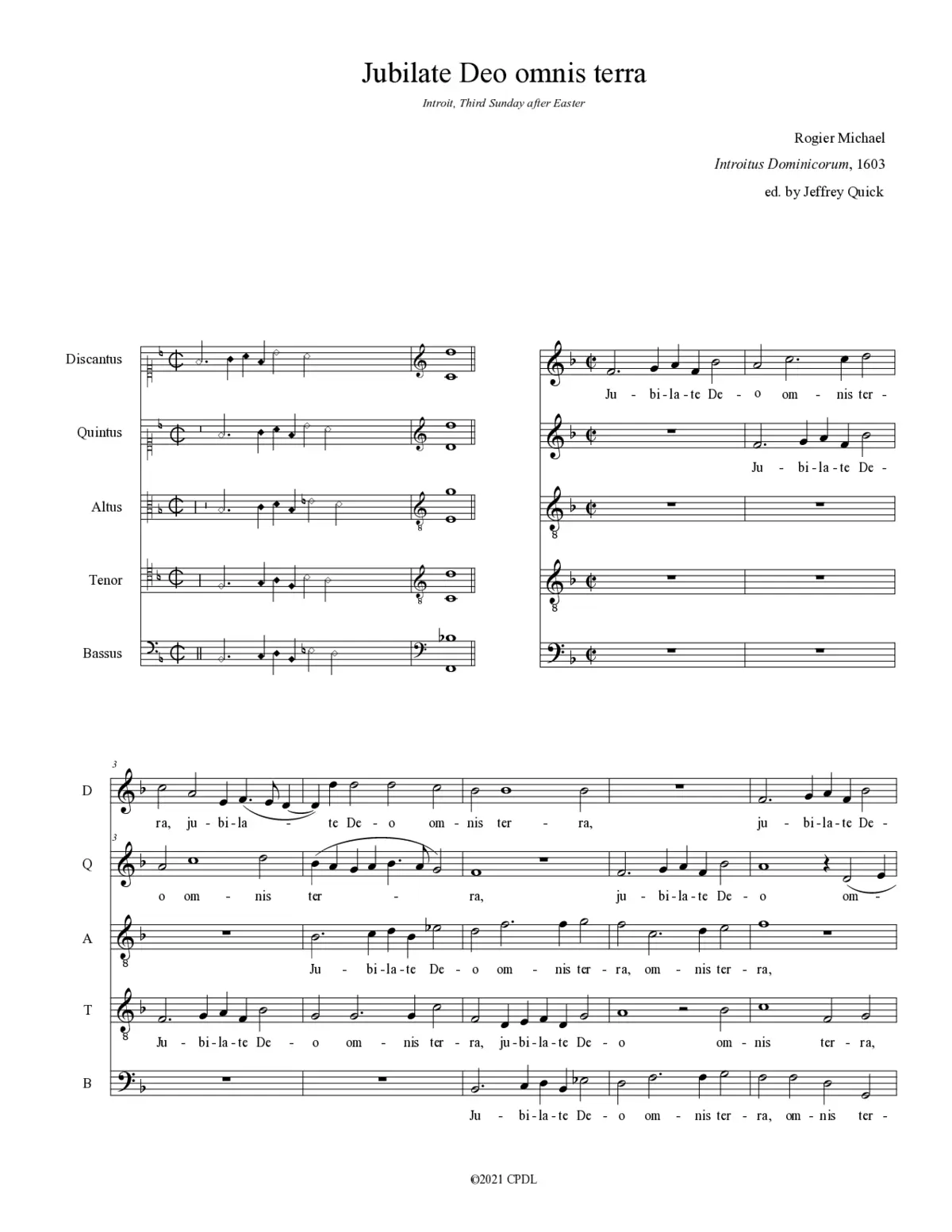 Jubilate Deo omnis terra - Page 1