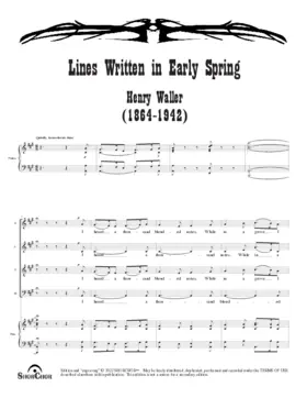 Lines written in early spring